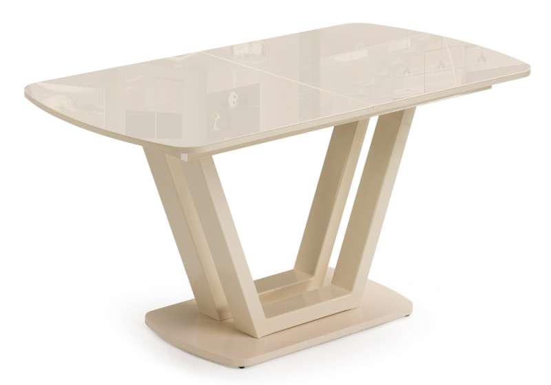 Стол стеклянный Келтик кремовый (80x75). 