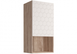 Шкаф Мариус М-05 дуб баррик / белый матовый (50x31,6x102,2)