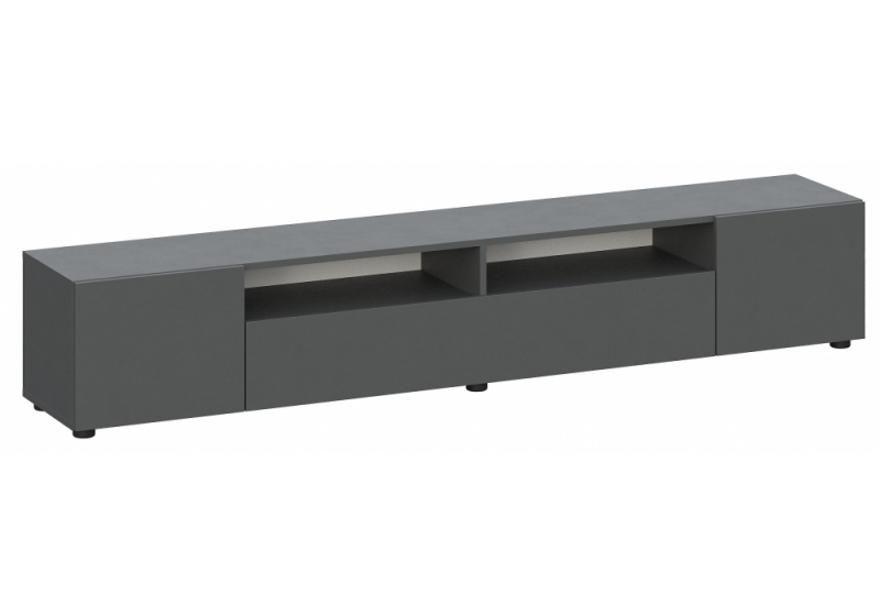 ТВ-тумба Сибити графит серый (200,1x34,6x35,5). 