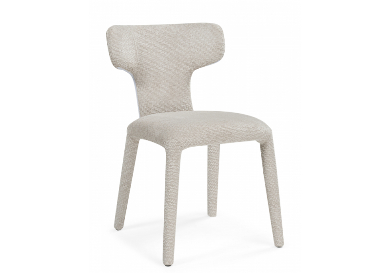 Стул на металлокаркасе Blazer шенилл бежевый (51x60x80). 