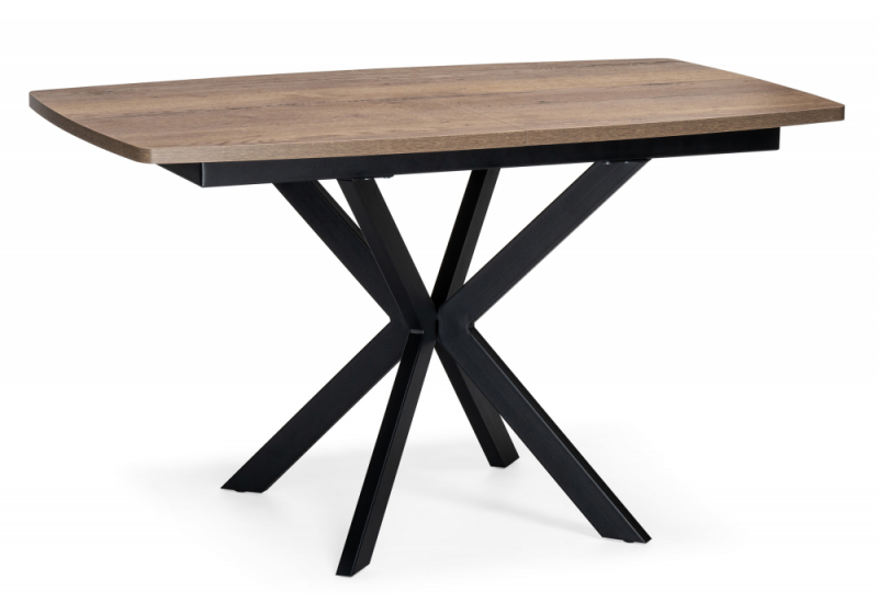 Стол деревянный Палу дуб галифакс табак / черный (80x75). 