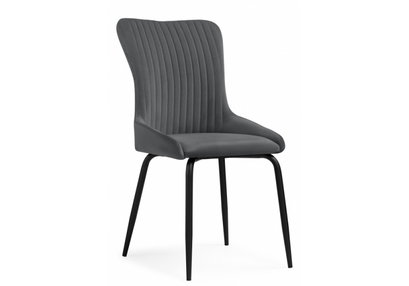 Стул на металлокаркасе Lado gray / black (47x51x90). 